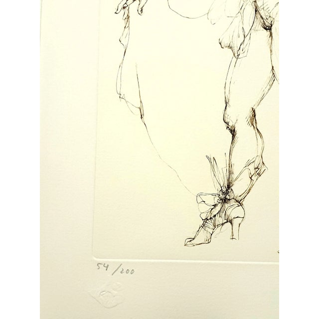 Leonor Fini - Fearless - Original Handsigned Lithograph 1986 For Sale - Image 4 of 9