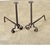 Black French Pair of 19th Century Hand-Forged Iron Andirons For Sale - Image 8 of 10