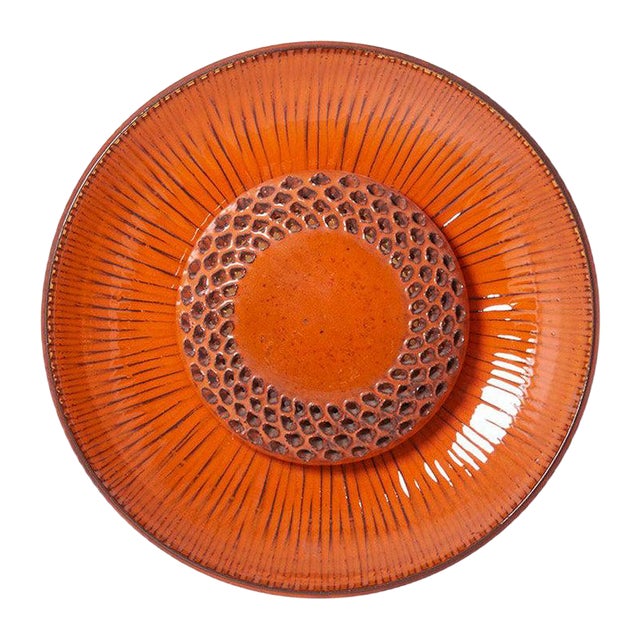 Red Flower Wall Lamp in Ceramics, 1960s For Sale