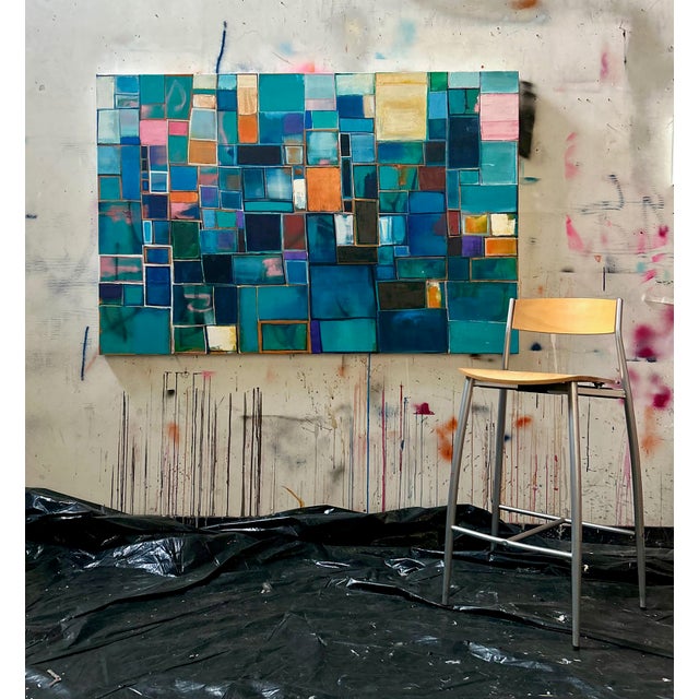 2020s Structure 202- Oil on Canvas by Kymm Swank For Sale - Image 5 of 5