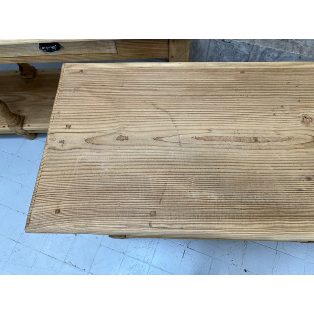 Brown Drapers Tables with Drawers, 2010s, Set of 2 For Sale - Image 8 of 18