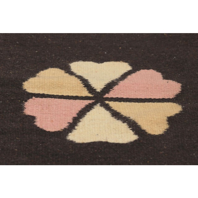 Late 20th Century Vintage Mexican Zapotec Rug, 01'02 X 01'06 For Sale - Image 5 of 10