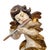 Wood Italian Hand Carved Gilt Wood Putti Wall Sculptures – Set of Three For Sale - Image 7 of 10