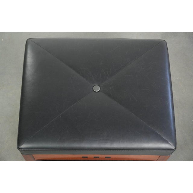 Ottoman in Black Cowhide Leather from Schuitema For Sale - Image 6 of 9