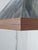 Vintage Mid-Century Modern Arts & Crafts Style Slag & Walnut Hanging Lamp For Sale - Image 4 of 8