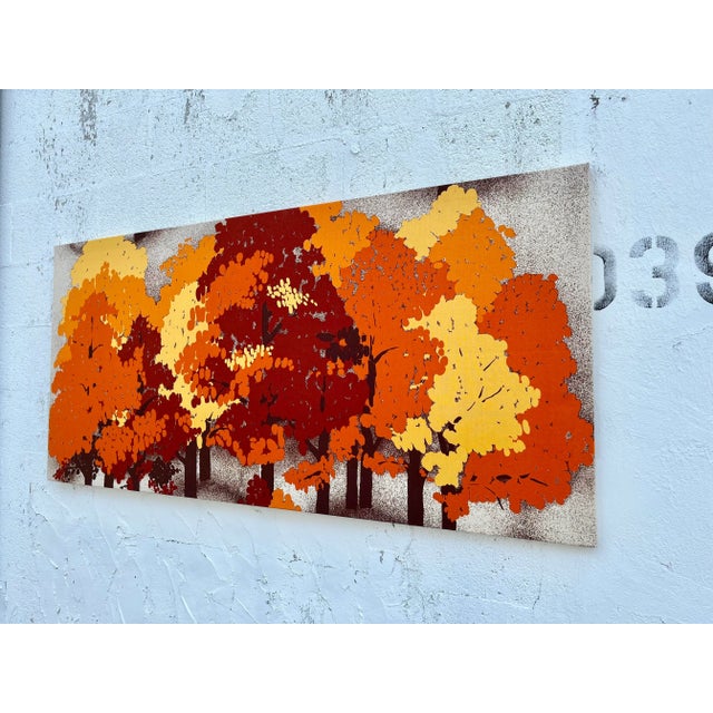 Mid-Century Modern 1970s Mid Century Modern Large Textile Wall Art For Sale - Image 3 of 13