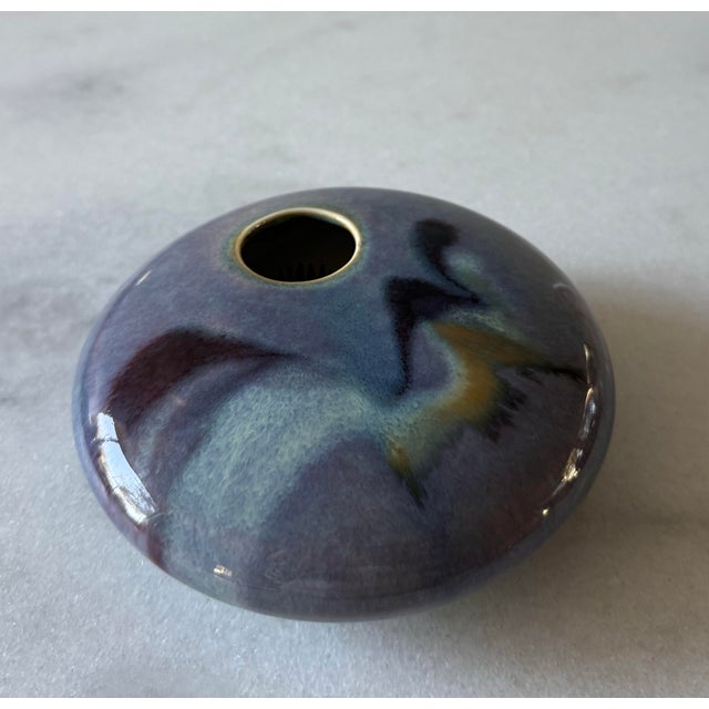 1980s Georgetown Pottery Ikebana Japanese Flower Vase For Sale - Image 5 of 9