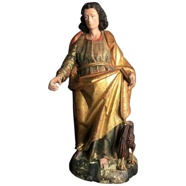 Spanish Colonial Antique Santo Figure For Sale - Image 11 of 11