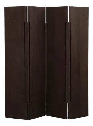 20th Century Four-Panel Sandblasted Oak Screen by Rabih Hage