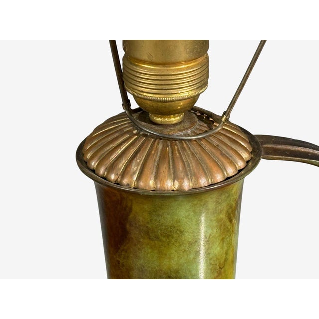 1940s Gab, Table Lamp, Patinated Bronze For Sale In New York - Image 6 of 11