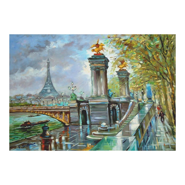 Francois Dubois Pont Alexandre 3 Signed & Numbered Giclee For Sale
