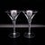1970s Mid-Century High-Stemmed Martini Glasses Gallo attributed to Villeroy & Boch, 1970s, Set of 2 For Sale - Image 5 of 5