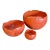 Mid 20th Century Paper Thin Terracotta Nesting Bowls - Set of 3 For Sale