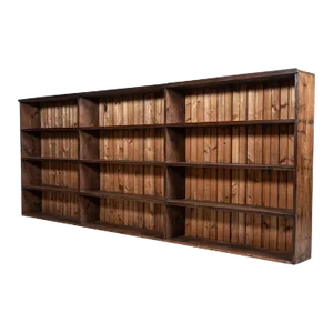 Antique English Ironmongers Bookcase Cabinet in Pine