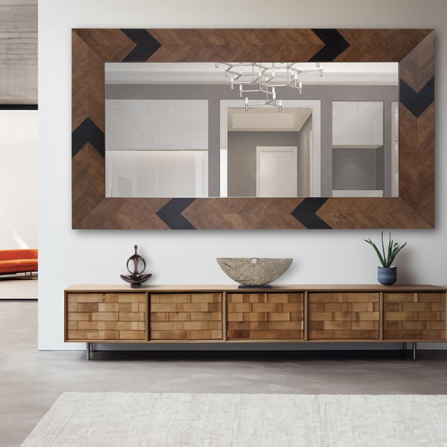 Sierra Wooden Point Mirror For Sale - Image 11 of 11