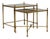 19th Century France Gold Metal Nesting Table For Sale