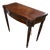 Early 19th Century Antique Sheraton Style Serpentine Front Mahogany Antique Game Table For Sale