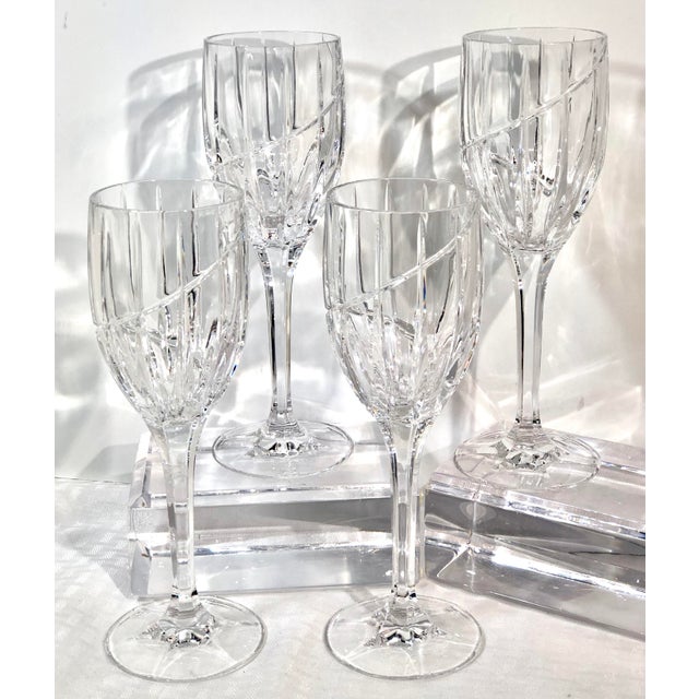 Mikasa Uptown Vintage Crystal Water Glasses Set of 4 Chairish