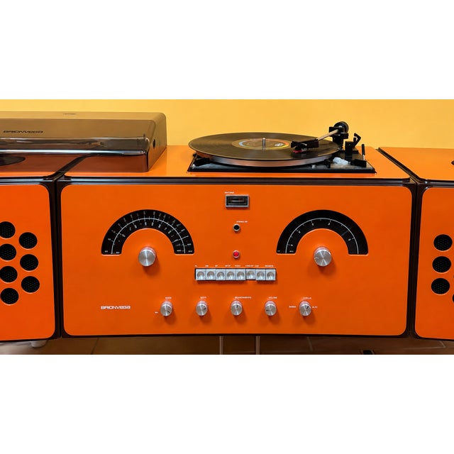 First series of the famous brionvega rr 126 fo cube. manufactured in 1965 and completely restored, it features the...