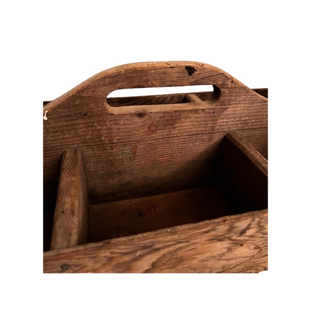 Late 20th Century Antique Handmade Country Milk Carrying Crate For Sale - Image 5 of 7