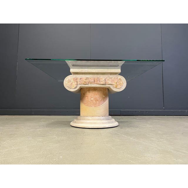 Tesselated Column Coffee Table by Maitland Smith, 1970s, in Very Good conditions. Designed 1970 to 1979 This piece is...