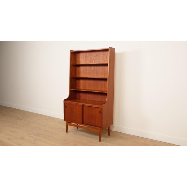 Mid-Century Modern Vintage Highboard Shelf in Teak attributed to Johannes Sorth, 1965 For Sale - Image 3 of 13
