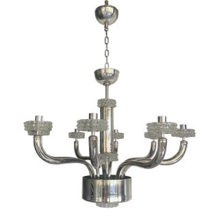 Contemporary Chandelier in Murano Glass With "Rostrato" Cup For Sale