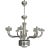 Contemporary Chandelier in Murano Glass With "Rostrato" Cup For Sale