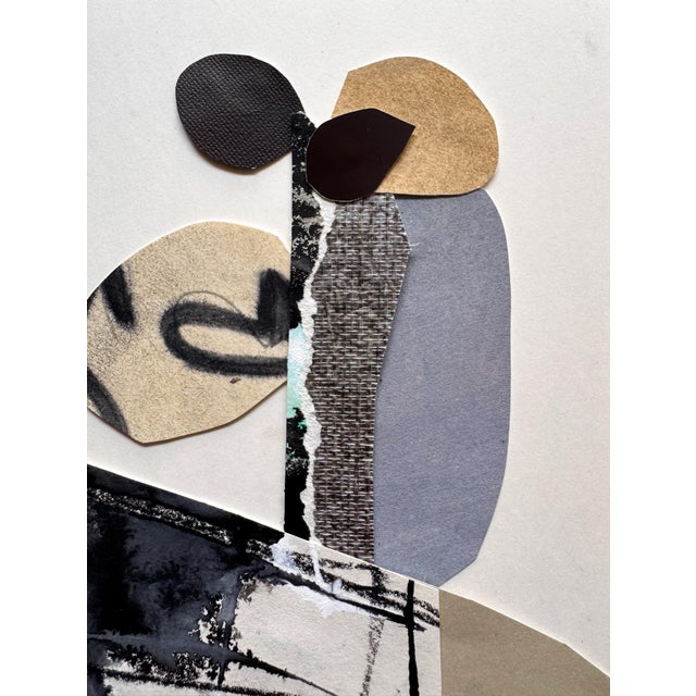 "Vessel 6" Original Mixed-Media Framed Collage on Paper by Zac Woodiel For Sale - Image 9 of 11