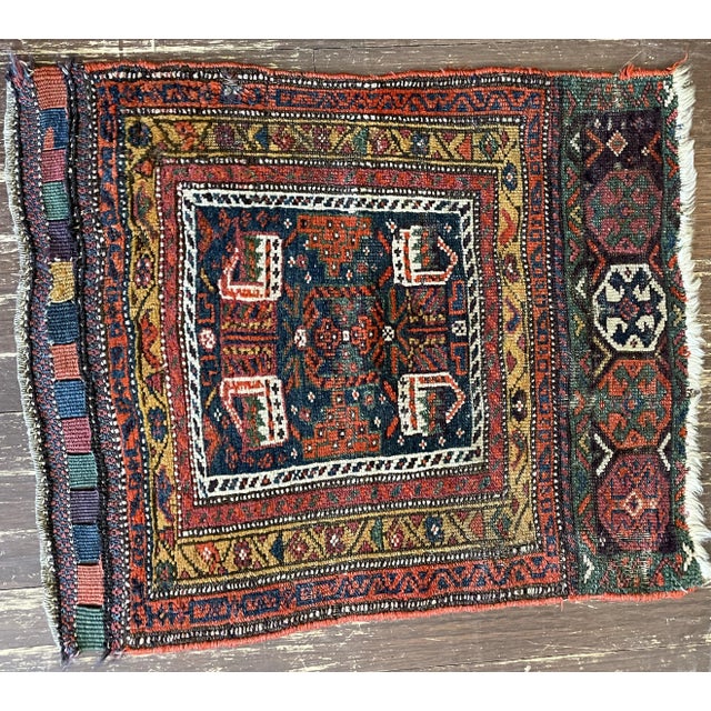 Tribal Antique Handmade Kurdish Rug/ Bag, 22" X 27" For Sale - Image 3 of 6