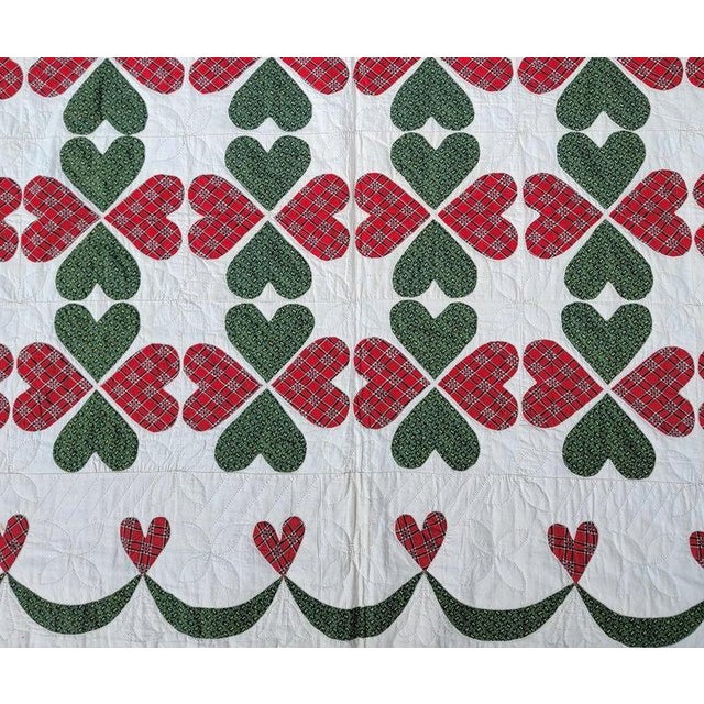 19thc Super rare double hearts applique quilt from Pennsylvania. This quilt has very fine piecework and quilting.Very nice...