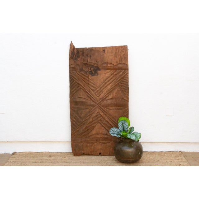 Wood Ancient Anya Carved Medallion Igbo Door For Sale - Image 7 of 7