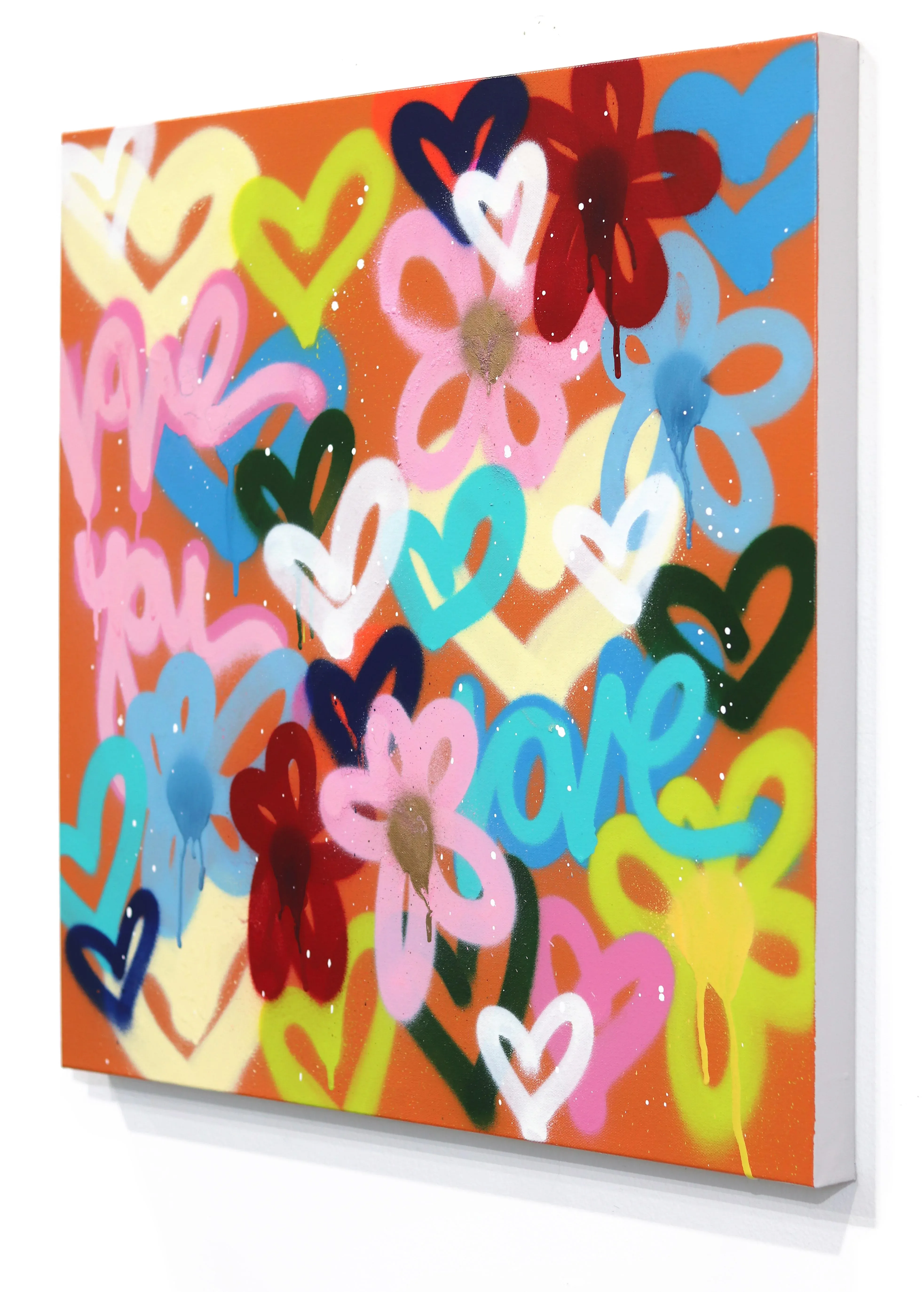 The Sun Shines on Me - Colorful Abstract Heart Graffiti Ortiginal