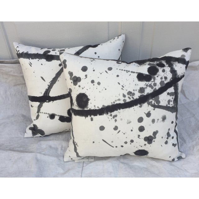Pierre Frey Leo Fabric Abstract Pillows Pair Chairish
