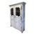 19th Century Limewash French Provincial Louis XV Style Armoire For Sale