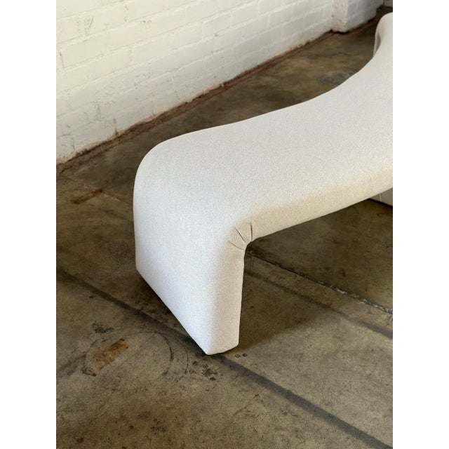 Handcrafted Curved Waterfall Bench For Sale - Image 9 of 11