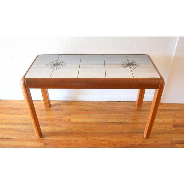 Mid Century Modern Danish Teak Console Table by Poul H. Poulsen For Sale In Philadelphia - Image 6 of 6