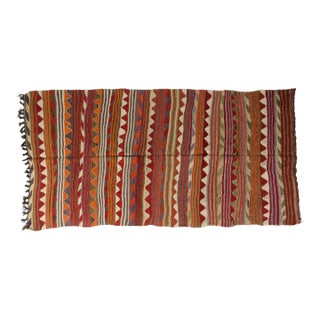 Mid 20th Century Tribal Wool Runner for Entryway or Kitchen For Sale