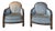 Vintage Art Deco Lounge Chairs, 1940s, Set of 2 For Sale