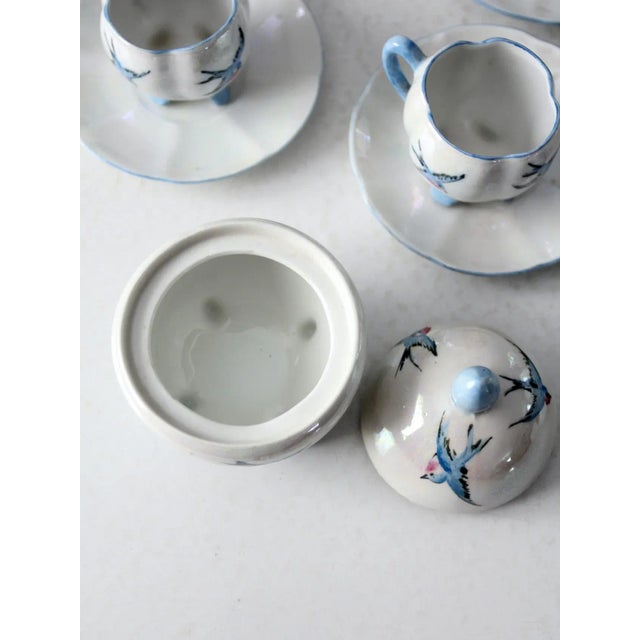 Antique German Miniature Tea Set - 15 Piece For Sale - Image 12 of 13