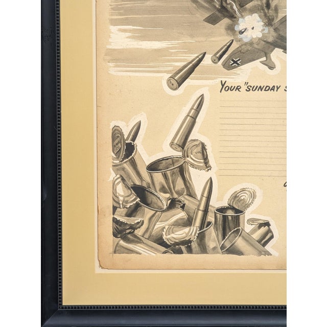 Robert Joy "You're Sunday Shot" Early Modern Original Ad Layout for Foley's with Airplane, Early 20th Century For Sale In Houston - Image 6 of 9