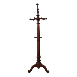 Antique Coat Rack in Walnut, 19th Century For Sale