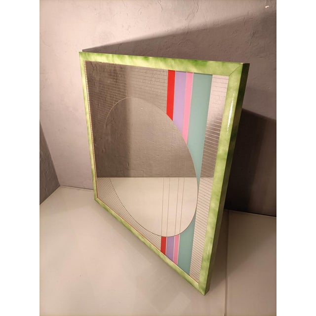 1980s Mirror Morphos Model with Frame by Eugenio Carmi for Acerbis International, 1980s For Sale - Image 5 of 5