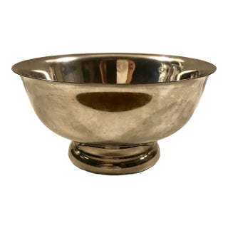 Vintage Paul Revere Style Footed Silver Bowl For Sale