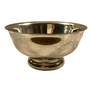 Vintage Paul Revere Style Footed Silver Bowl
