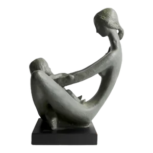 Mother and Child Sculpture by Austin Products Circa 1970's