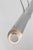 Modern Kelly Wearstler for Visual Comfort Signature Precision Large Linear Chandelier in Polished Nickel with White Glass For Sale - Image 3 of 4