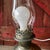 Vintage Aladdin Model No. 6 Electric Converted Oil Lamp With Clear Glass Chimney For Sale - Image 9 of 17