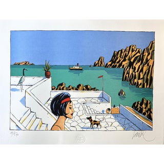 Jacques De Loustal, Tarats, Lithograph For Sale