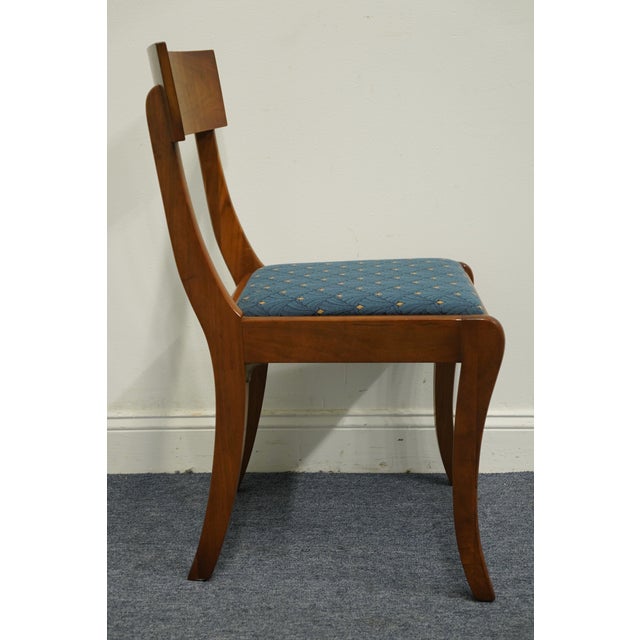 Vintage Antique Solid Cherry Traditional Duncan Phyfe Style Dining Side Chair For Sale - Image 10 of 10